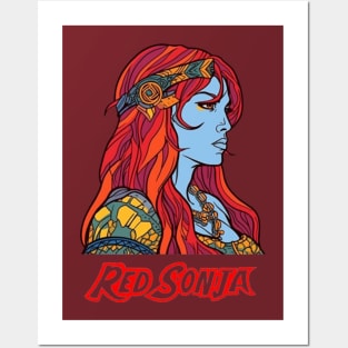 Red Sonja Graffiti Profile and Logo Posters and Art